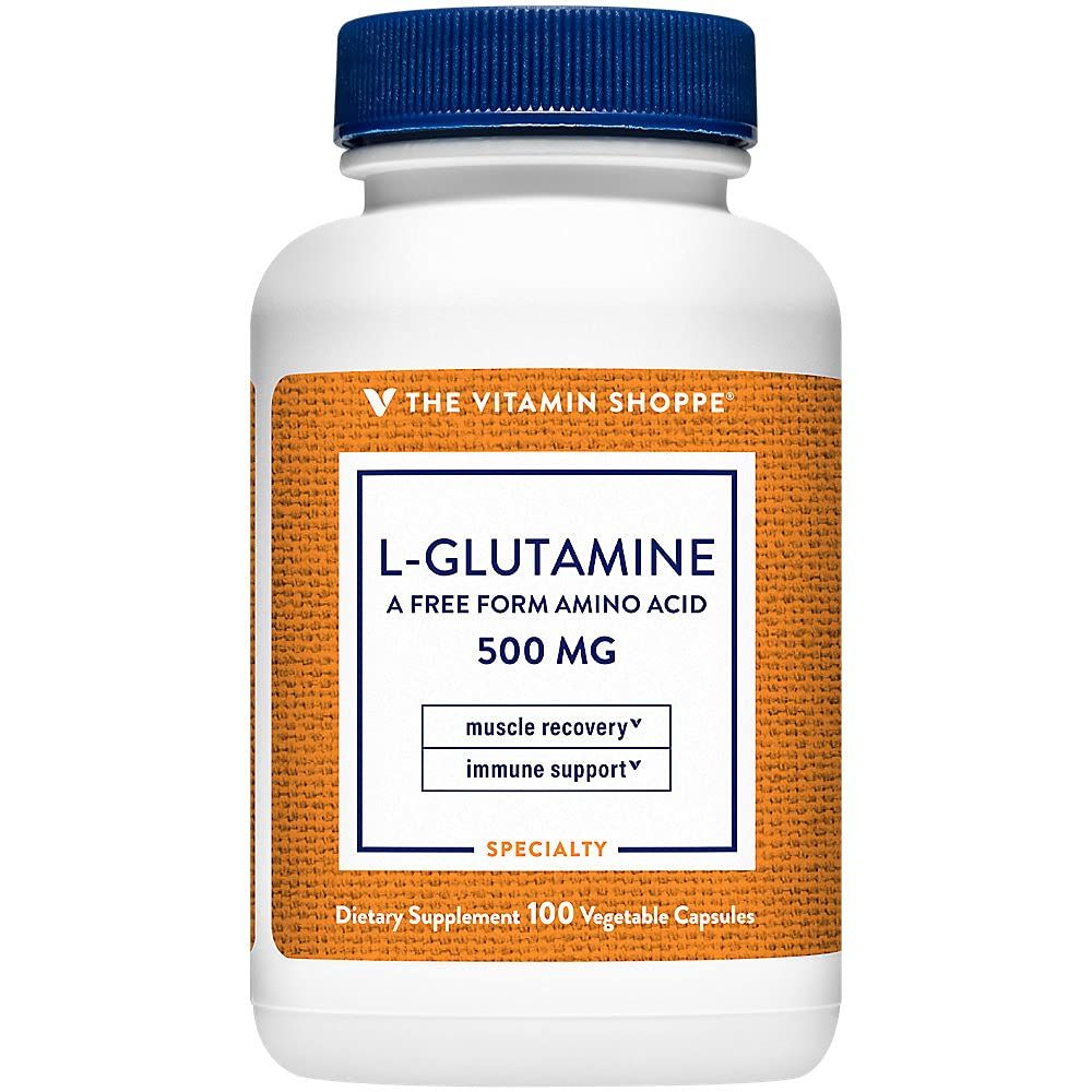 The Vitamin Shoppe L-Glutamine 500MG (100 Capsules)