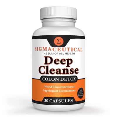 Sigmaceutical 1 Day Colon Cleanse - Detox Cleanse - Bowel Cleanse &amp; Laxative - Bowel Detox - Colon Cleanser &amp; Detox - 30 Capsules