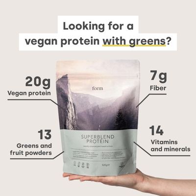 Form Superblend Protein - Vegan Protein Powder with Superfoods, Vitamins and Minerals (Vanilla)