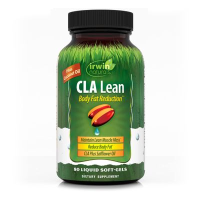 Irwin Naturals CLA Lean Body Fat Reduction - Helps Reduce Body Fat &amp; Increase Muscle Tone - 80 Liquid Soft-Gels