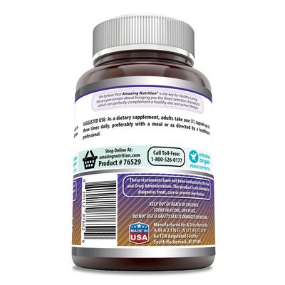 Amazing Formulas L-Arginine Supplement | 500 Mg Per Serving | Capsules | Amino Acid Supplement for Men &amp; Women | Non-GMO | Gluten Free | Made in USA (120 Count)