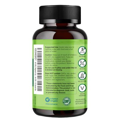 NATURELO Magnesium Glycinate Chelate Complex - 200 mg Magnesium with Organic Vegetables to Support Sleep, Calm, Muscle Cramp & Stress Relief - Gluten Free, Non GMO - 120 Capsules
