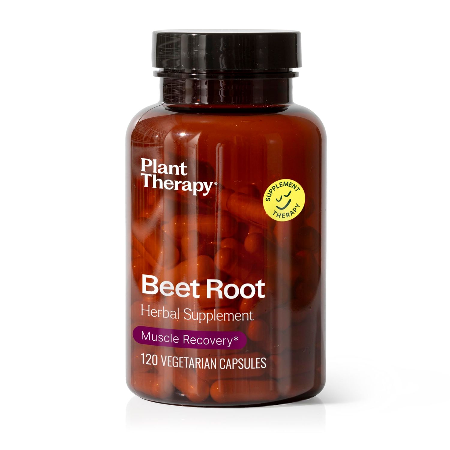 Plant Therapy Beet Root Herbal Supplement Capsules, Boosts Stamina &amp; Fights Fatigue, Great for Muscle Recovery &amp; Cardiovascular Health, 120 Vegetarian Capsules (4 Month Supply), Made in The USA