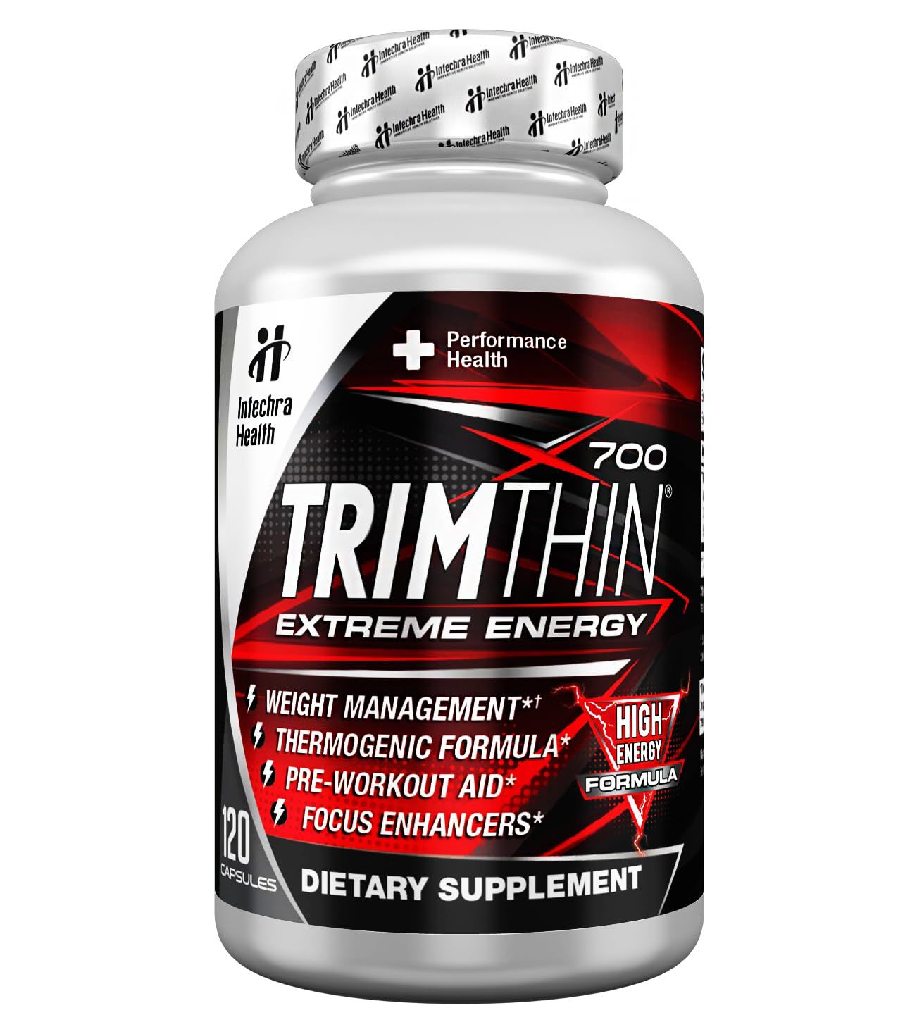 TrimThin X700 Thermogenic Diet Pills with Maximum Energy Manufactured in USA 120 Capsules