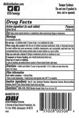 357 HR MAGNUM Super Magnum Stimulant with 200 Milligrams of Caffeine, Pack of 3