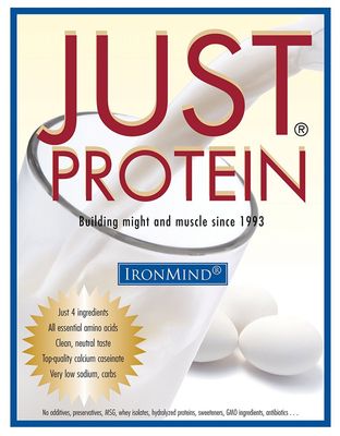 IronMind Just Protein - 5 Pound Classic Milk and Egg Supplement Powder, Vanilla, Non-GMO, No Additives - 18g Protein, 80 Servings