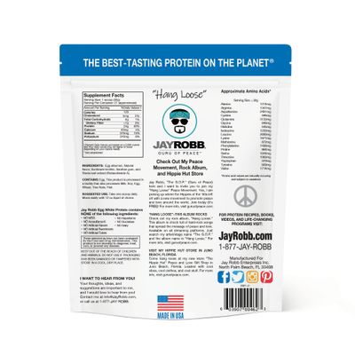 Jay Robb Vanilla Egg White Protein Powder, Low Carb, Keto, Vegetarian, Gluten Free, Lactose Free, No Sugar Added, No Fat, No Soy, Nothing Artificial, Non-GMO, Best-Tasting (24 oz, Vanilla)