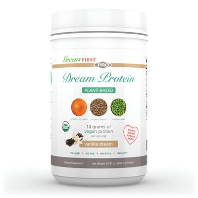 Greens First Dream Protein Plant Based - USDA Organic Dietary Supplement - Vegan Protein Powder - Nutritional