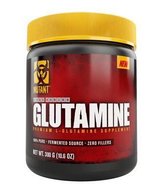 Mutant Glutamine - 100% Pure Workout Supplement to Help Replenish Glutamine Levels for Improved Muscle Repair, Immune and Digestive System Support After Physical Activity - 300 g - Unflavored