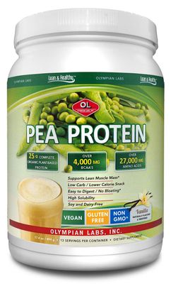 Olympian Labs Vanilla Pea Protein, 494 Grams, 13 Servings