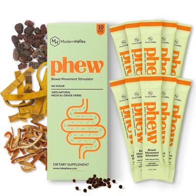 Natural Herbal Colon Cleanse for Constipation Relief and Gut Health by Phew - Colon Constipation Relief Supplement for Gentle Detox, Made with Bitter Orange, and Magnolia Bark (10 Pack)