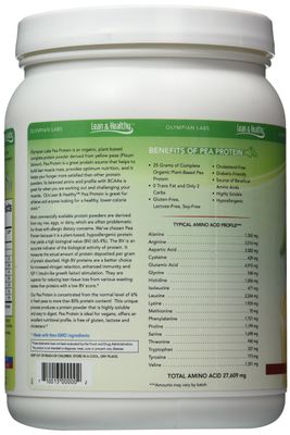 Olympian Labs Vanilla Pea Protein, 494 Grams, 13 Servings
