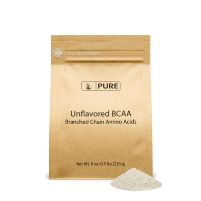 Pure Original Ingredients Unflavored Instantized BCAA (8oz) Powder, Branched Chain Essential Amino Acids, Supplement (8 Ounce)