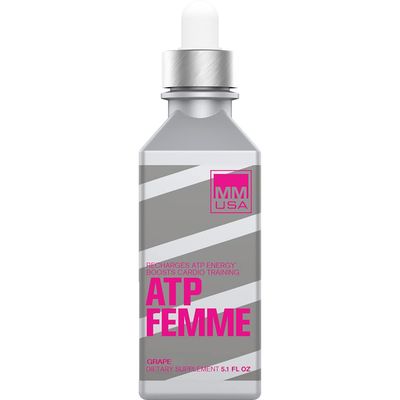 MMUSA ATP Femme Creatine Serum. Boost Workouts, Stamina &amp; Power. No Bloating &amp; Dehydration. Rapid Energy for Superior Performance. Lean Muscle Builder. With Amino Acids. Fast-Acting. Grape, 5.1 Fl Oz