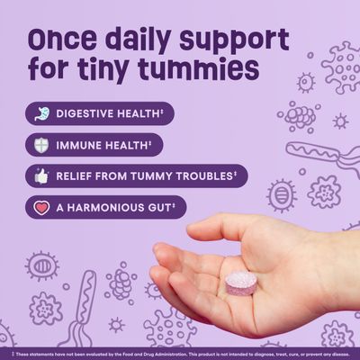 Physician's CHOICE Probiotics for Kids - 7 Diverse Strains, Organic Prebiotics, Vitamins &amp; Minerals - Clinically Studied L. Rhamnosus GG - Immune &amp; Digestive Support - No Sugar or Artificial Dyes