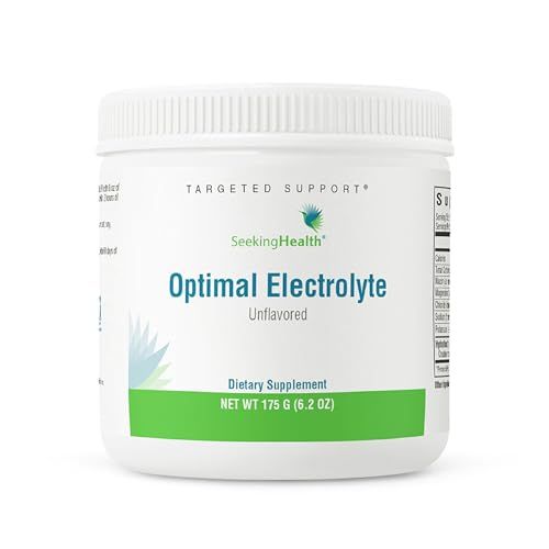 Seeking Health Optimal Electrolyte Powder, Unflavored, Healthy Energy and Endurance Support, Promotes Hydration and Healthy Muscles, Vegan and Vegetarian (30 Servings)*