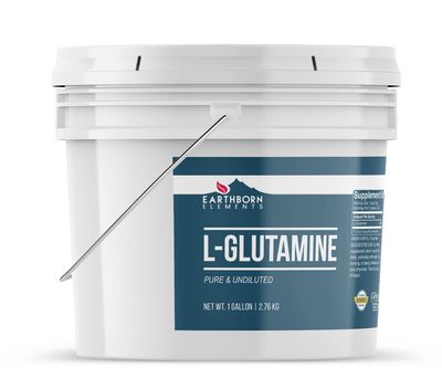 Earthborn Elements L-Glutamine 1 Gallon Bucket, Pure &amp; Undiluted, Dietary Supplement