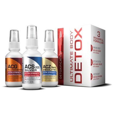 Results RNA - Ultimate Body Detox Extra Strength System - ACS 200 Silver/ACZ Nano Zeolite/ACG Glutathione are Clinically (2 oz)