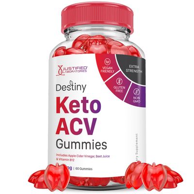 Destiny Keto ACV Gummies Advanced Formula 1000MG Destiny Keto Gummies Apple Cider Vinegar Formulated with Pomegranate Beet Juice Powder B12 Vegan Non GMO 60 Gummys