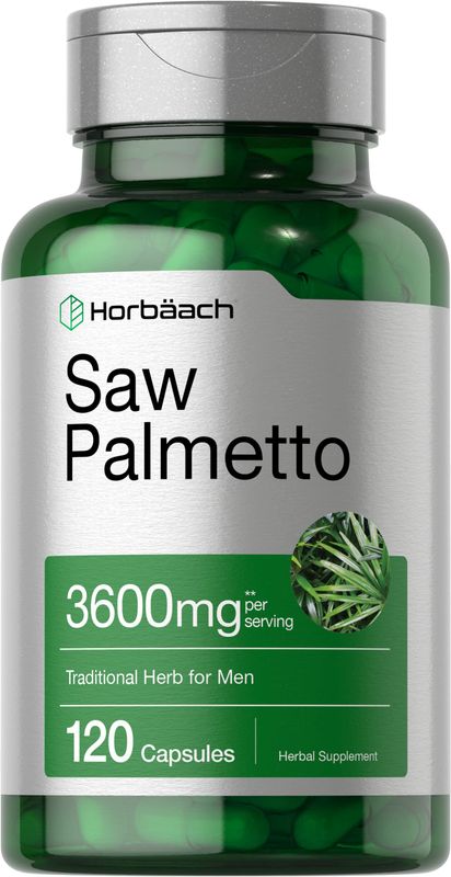Horbach Saw Palmetto Extract | 120 Capsules | Non-GMO and Gluten Free Formula | from Saw Palmetto Berries