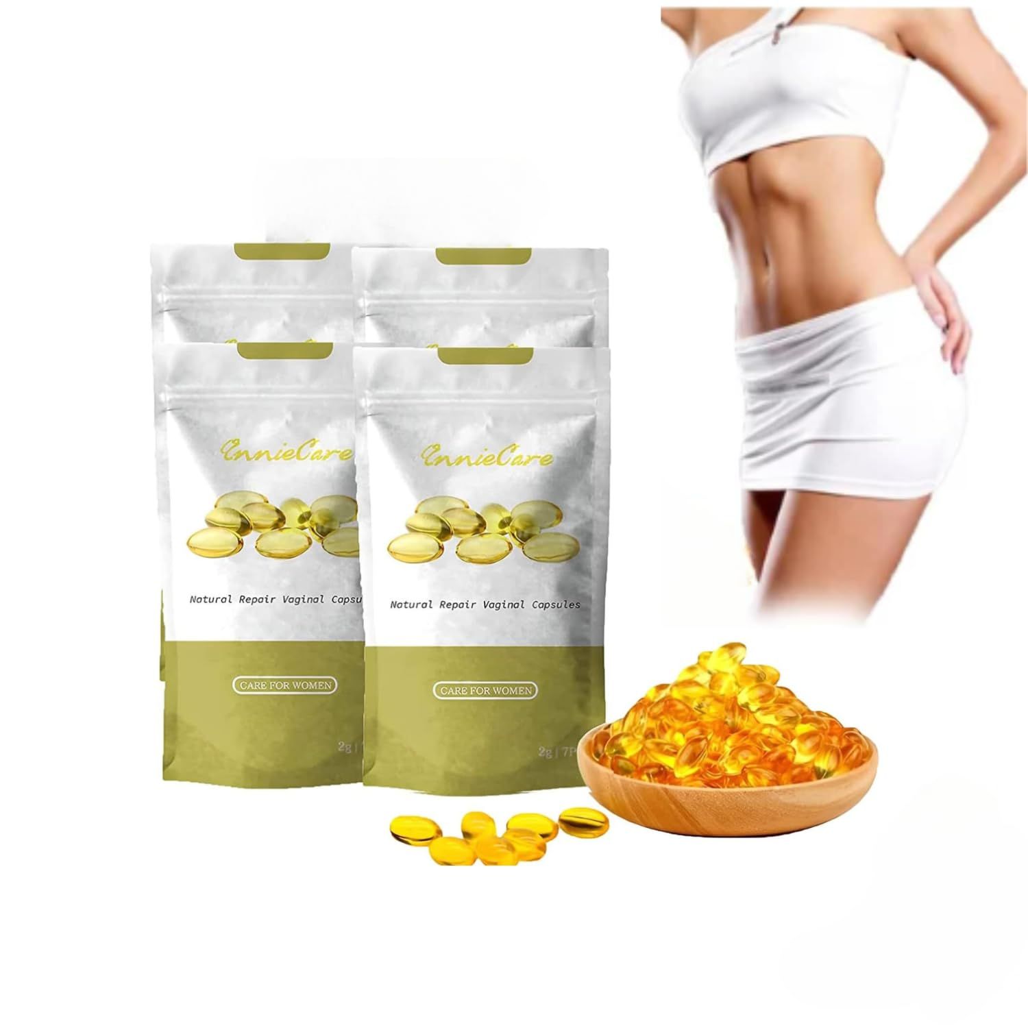 EXGYAN Annie Care Capsulas, Annie Care Capsulas, Pink and Tender Natural Capsules, Stay Clear &amp; Fresh,Annie Care Capsulas 1