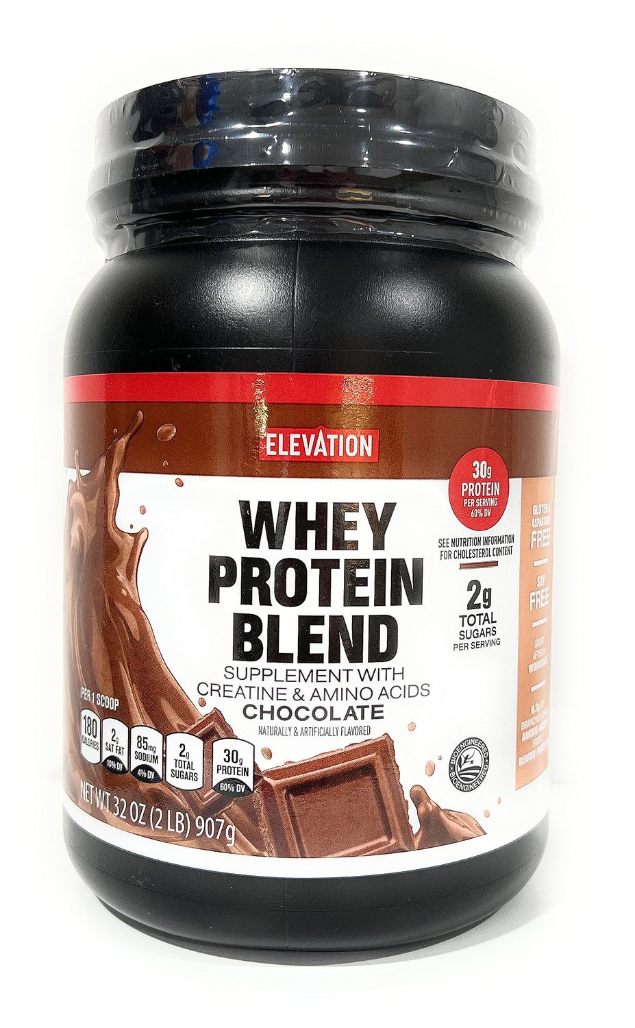 Elevation by Millville Chocolate Protein Powder 32oz, pack of 1