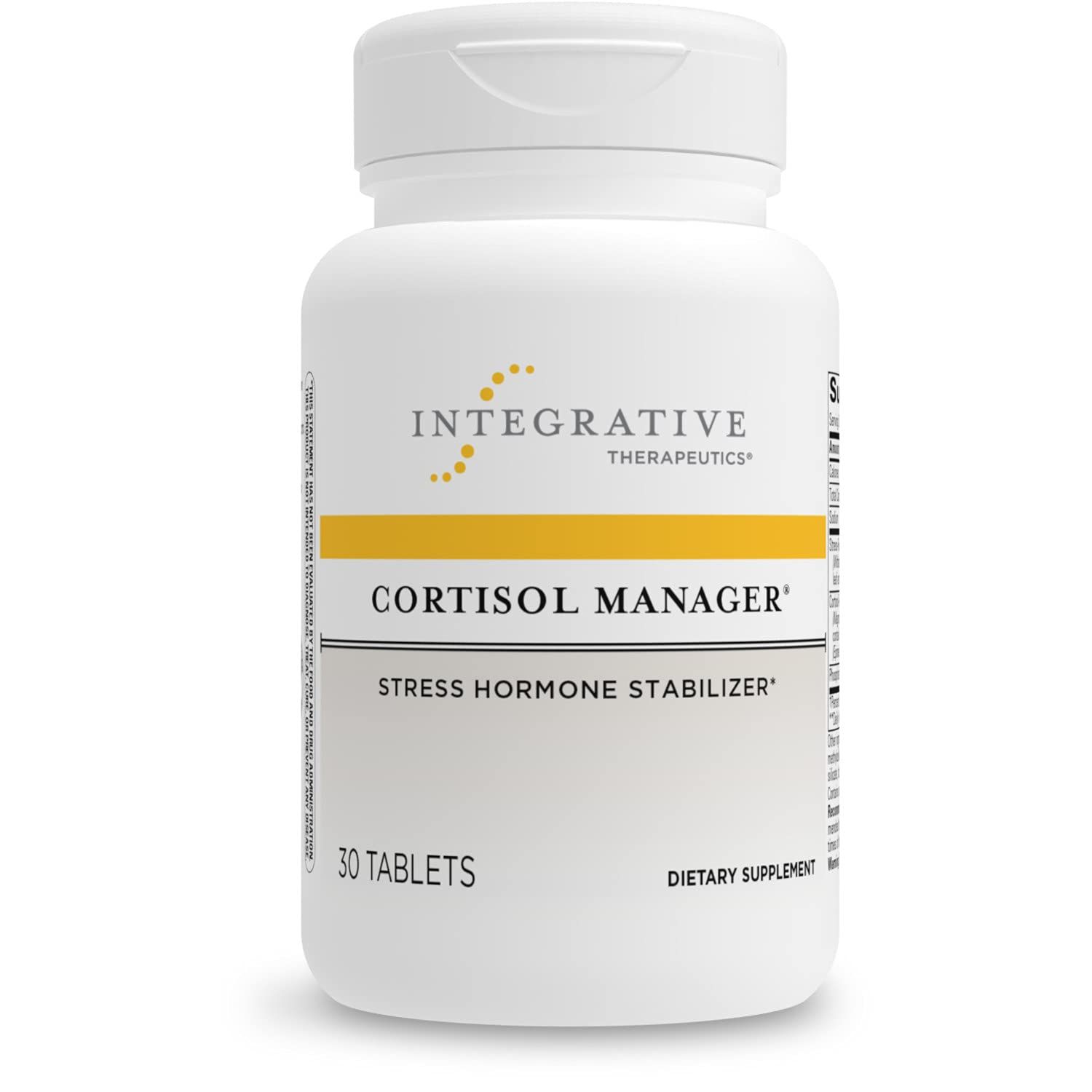 Integrative Therapeutics - Cortisol Manager - Supplement with Ashwagandha and L-Theanine - Supports Relaxation &amp; Calm* - 30 Tablets
