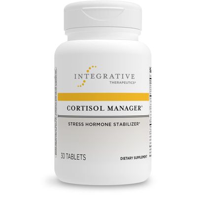 Integrative Therapeutics - Cortisol Manager - Supplement with Ashwagandha and L-Theanine - Supports Relaxation &amp; Calm* - 30 Tablets