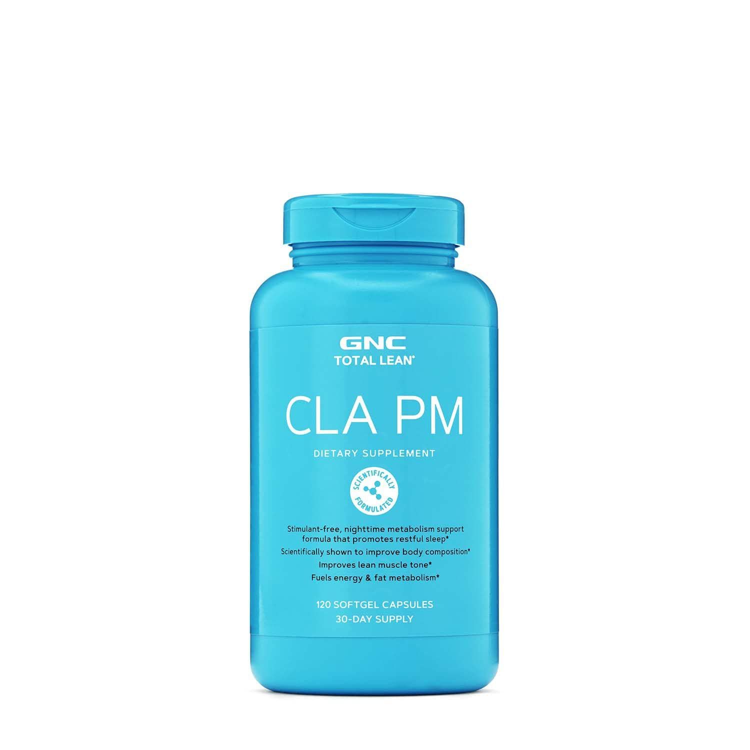 GNC Total Lean CLA PM | Nighttime Metabolism Support for Restful Sleep | 120 Softgels