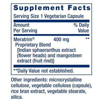 Life Extension Waistline Control, S. indicus, mangosteen, Meratrim, healthy weight, waistline, non-GMO, gluten free, vegetarian, 60 capsules