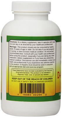 Biotech Nutritions D-Aspartic Acid Dietary Supplement, 3000 mg., 200 Count