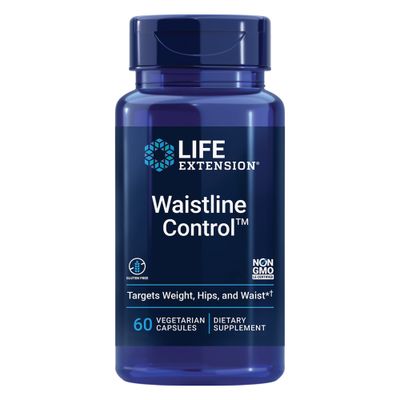 Life Extension Waistline Control, S. indicus, mangosteen, Meratrim, healthy weight, waistline, non-GMO, gluten free, vegetarian, 60 capsules