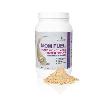 Momsanity Dairy-Free Meal Replacement Protein Powder for Women - Plant &amp; Collagen Protein Blend | 20g Protein (Vanilla)