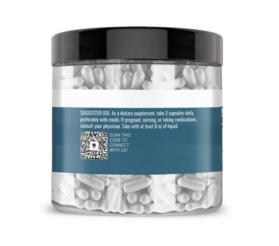 Earthborn Elements L-Arginine Pure &amp; Undiluted, No Additives (200 Capsules)