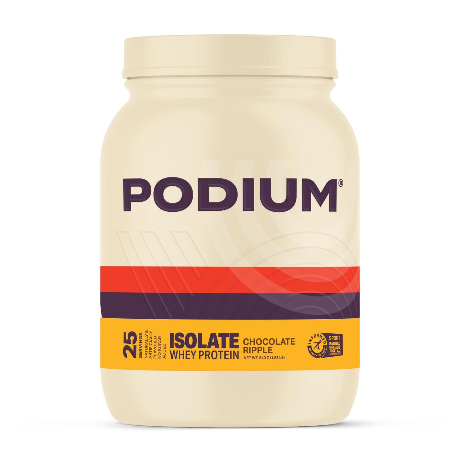 Podium Nutrition, Whey Protein Powder, Chocolate Ripple, 25 Servings, 25g Protein Per Serving, Gluten Free