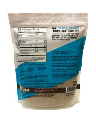 Healthy 'N Fit 100% Egg Protein- Heavenly Chocolate (2lb): 100% Egg White Protein -Plus Natural Peptides. Ultra Pure, Natural Egg Protein Isolate