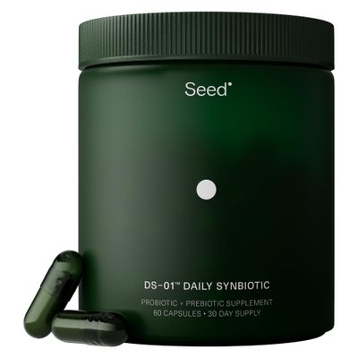 Seed DS-01 Daily Synbiotic - Prebiotic and Probiotic for Women &amp; Men - Digestive Health, Gut Health, Immune Support, Bloating &amp; Constipation Relief - Vegan &amp; Shelf-Stable - 60 Capsules (30-Day Supply)