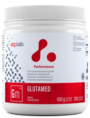 ATP LAB | Glutamed 500g | Pure Pharmaceutical-Grade Glutamine and Glycine. The Best Combination of glutamine and glycine.
