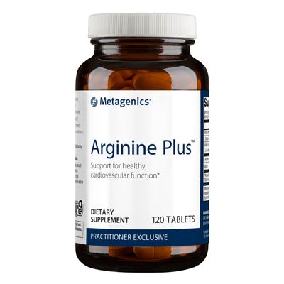Metagenics Arginine Plus - 1.5 g L-Arginine - Supports Blood Flow &amp; Heart Health* - 665 mcg DFE Folate (as Calcium L-5-Methyltetrahydrofolate) - Non-GMO, Vegetarian &amp; Gluten-Free - 120 Count
