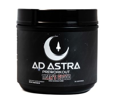 Ad Astra Preworkout - Potent Focus Blend - Tiger&#39;s Blood Flavor - Organic Red Beet Root Powder Base Pre Workout - L-Citrulline, Beta Alanine, L-Tyrosine, L-Theanine, Betaine Anhydrous