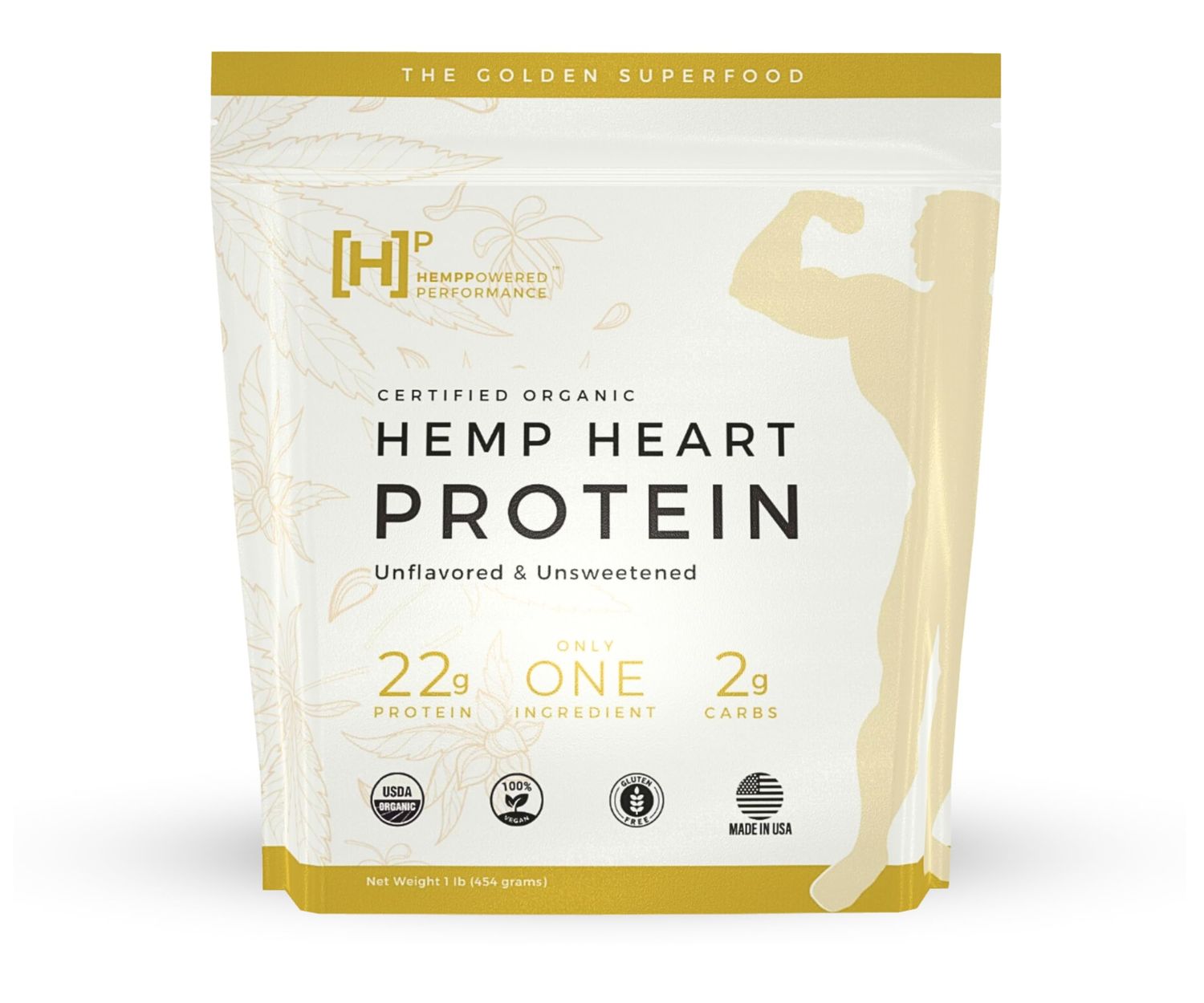 HEMPP Vegan Protein Powder, Hemp Protein Powder, Hemp Seeds Organic, Hemp Hearts, Plant Based Protein Powder, Unsweetened, Unflavored, Raw, Clean, Keto Friendly, Gluten, Dairy, Lactose, Sugar Free
