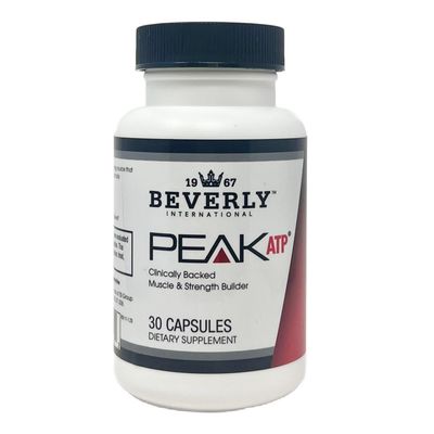 Beverly International Peak ATP - Unlock Your Competitive Edge - PRE-Workout. Non-Stimulant Energy Source. Fuels Your Muscle. Increase Power, Strength, Muscle Mass, Reduce Fatigue, 30 Caps