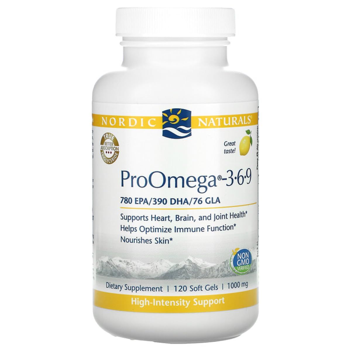 Nordic Naturals ProOmega 2000, Lemon Flavor - 120 Soft Gels - 2150 mg Omega-3 - Ultra High-Potency Fish Oil - EPA &amp; DHA - Promotes Brain, Eye, Heart, &amp; Immune Health - Non-GMO - 60 Servings