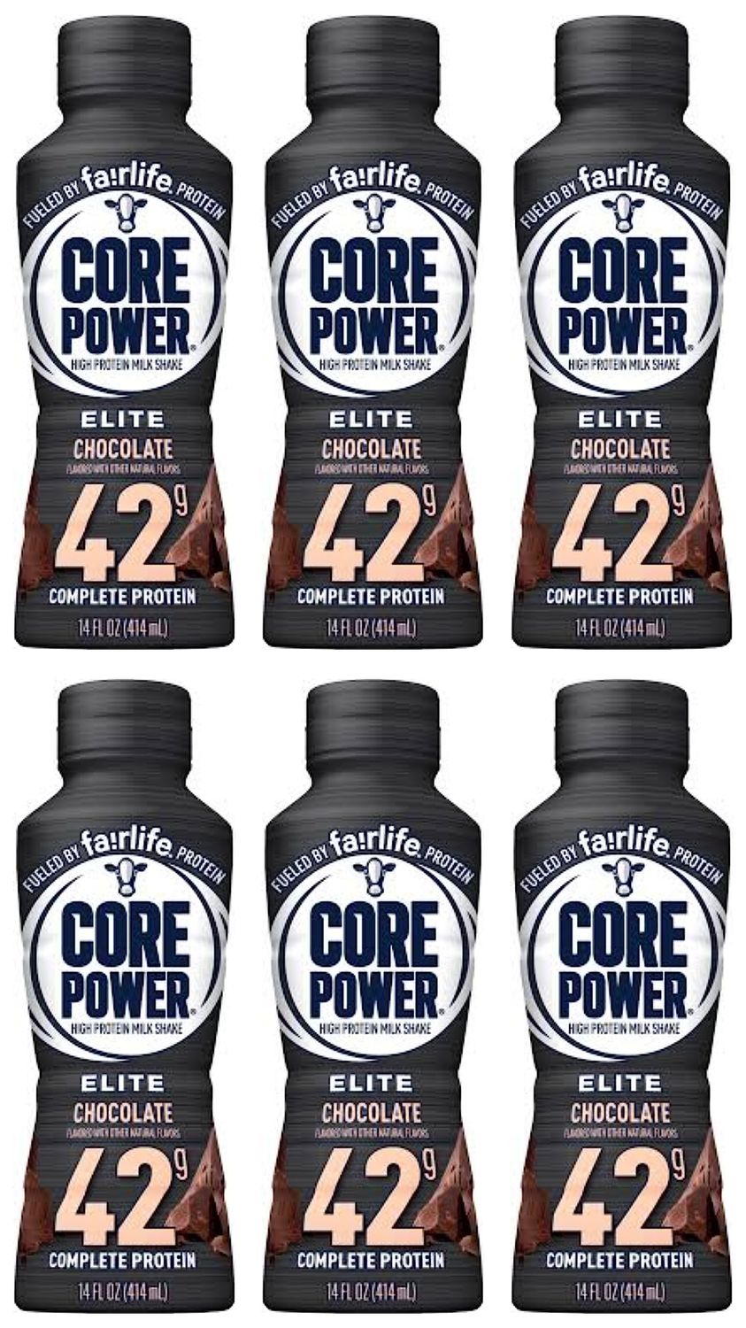 WESTERNMBY Fairlife Core Power High Protein Milk Shakes, Ready to Drink (6 Chocolate, 42g)