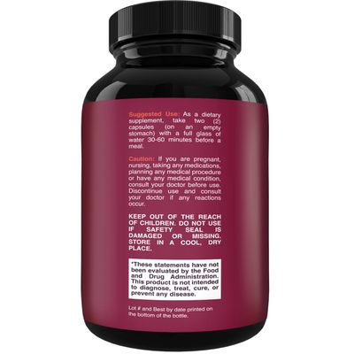 100% Forskolin Supplement-Pure Forskolin Extract Supplement with Potent Coleus Forskohlii 500 mg per serving for Enhanced Energy for Adults-Plant-Based Energy Supplements for Women and Men-60 Capsules