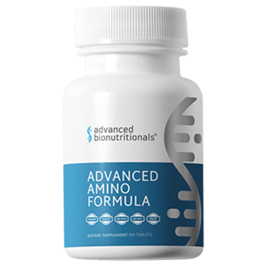 Advanced Bionutritionals - Advanced Amino Formula Tablets, Amino Acid Supplement, Build Muscle, Post Workout Recovery, Energy, Stamina, Non-GMO, Gluten Free, Dairy Free, Vegan (150 Tablets)