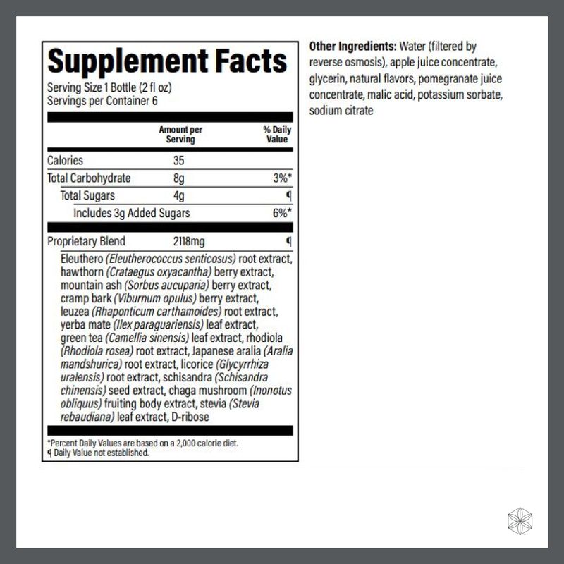 Isagenix E+ - Liquid Energy Shot with Plant-Based Caffeine &amp; Adaptogenic Botanical Blend - Support Endurance with Flavored Energy Shot - Apple Pomegranate - 2 Oz Bottles (6 Pack)