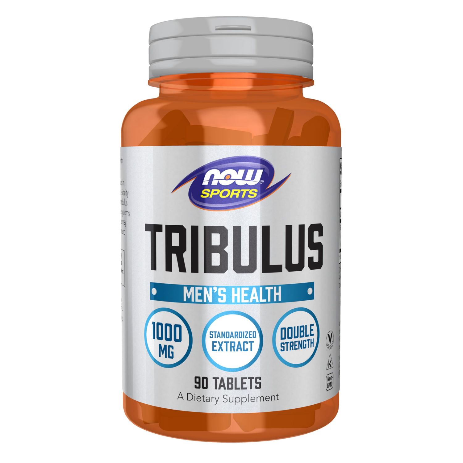 NOW Foods Sports Nutrition, Tribulus (Tribulus terrestris) 1,000 mg, Double Strength, Men&#39;s Health, 90 Tablets