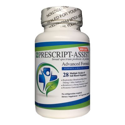 Prebiotics &amp; Probiotics for Digestive &amp; Immune Health with Pea Protein Advanced - Plant-Based 28 Strains Soil Microflora - Vegan, Supports Muscle Recovery &amp; Gut Health, 60 Capsules by Prescript Assist