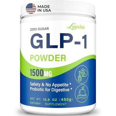 GLP-1 Supplement, GLP1 Supplements Women, GLP-1 Powder 1500MG with Akkermansia Muciniphila Probiotic &amp; High Fiber, Naturally Support GLP-1 Support for Energy, Digestion, Gut, Overall Health, No Sugar